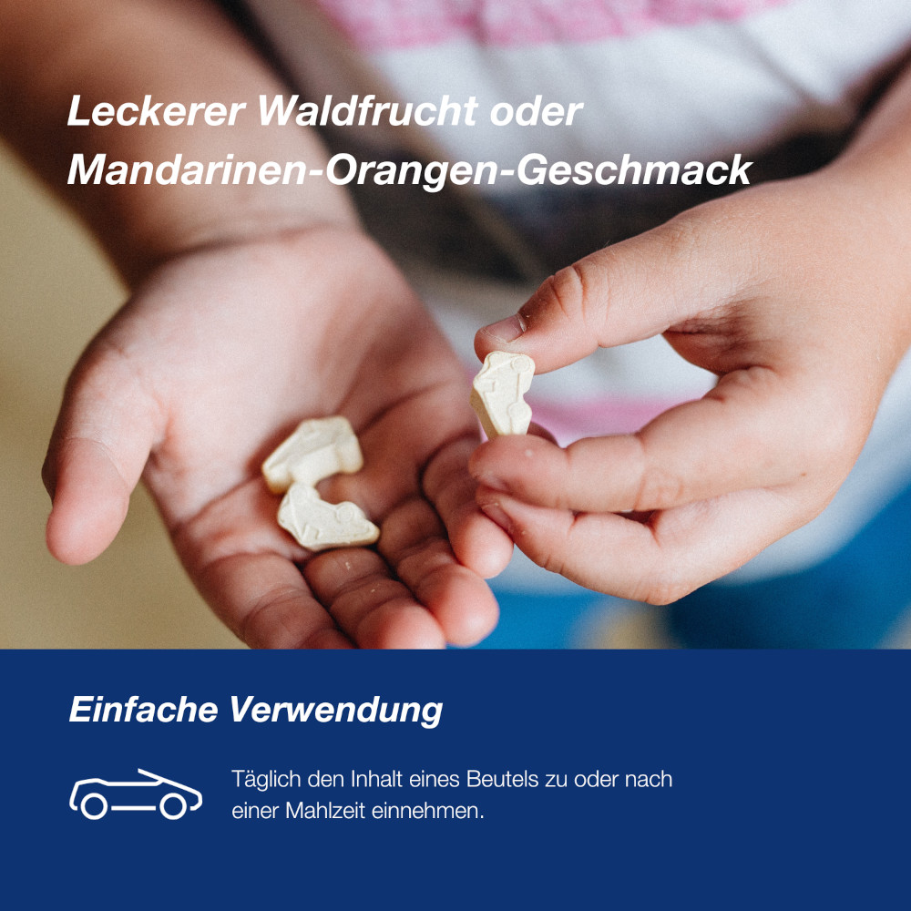 orthomol junior c plus - mit Vitamin C - Waldfrucht und Mandarine-Orange - Kautabletten