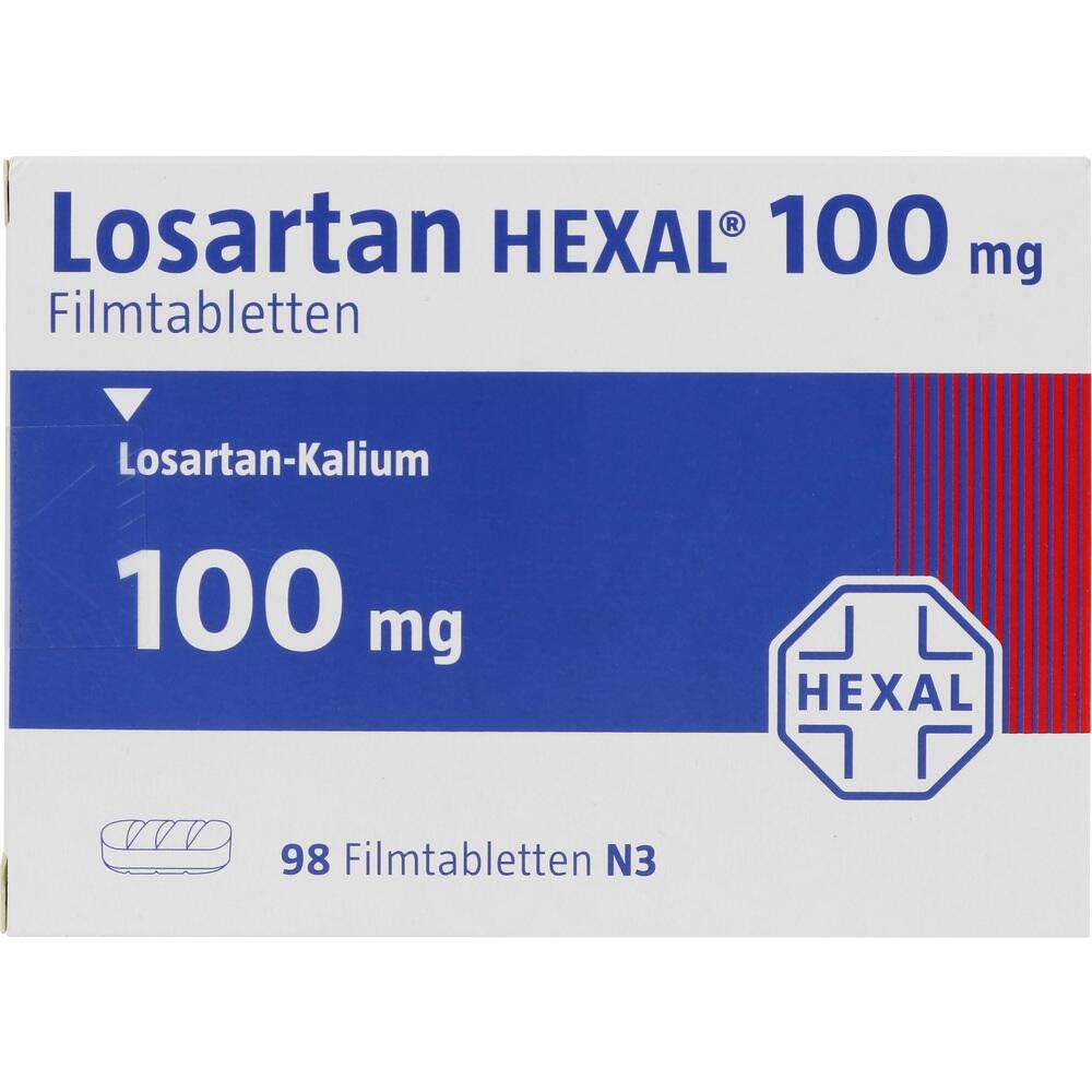 Losartan HEXAL 100mg 98 St Filmtabletten