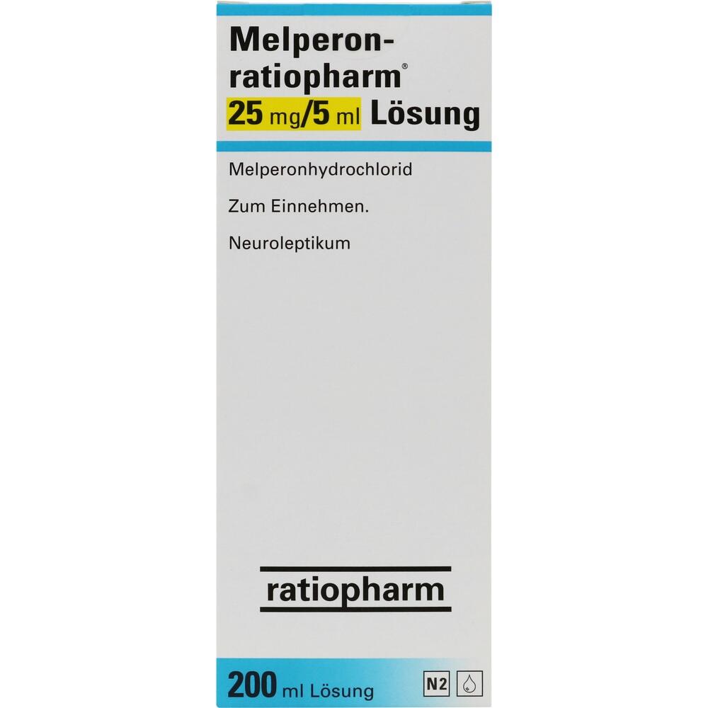 Melperon-ratiopharm 25mg/5ml Lösung 200 ml Lösung zum Einnehmen