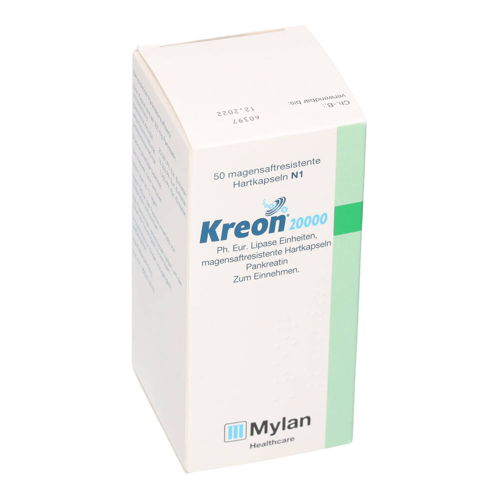Kreon 20000 50 St Magensaftresistente Hartkapseln