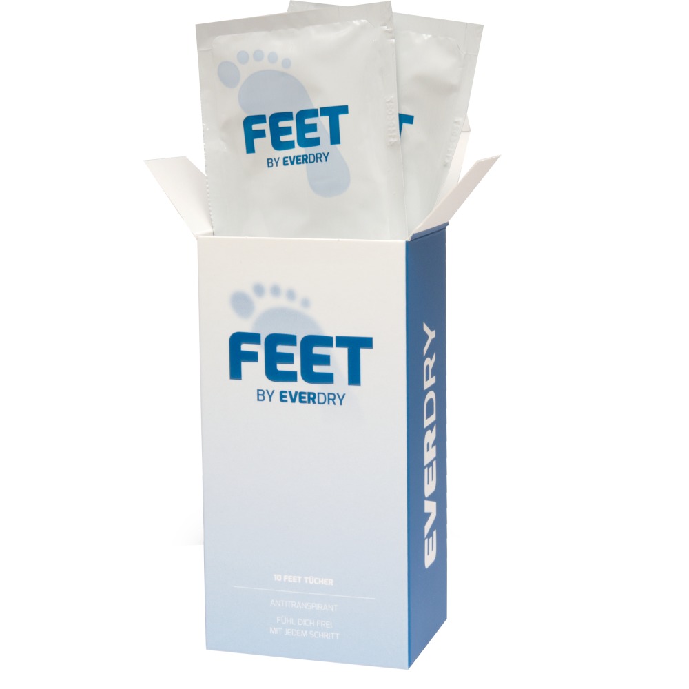 EVERDRY Antitranspirant Feet Tücher 10 St Tücher