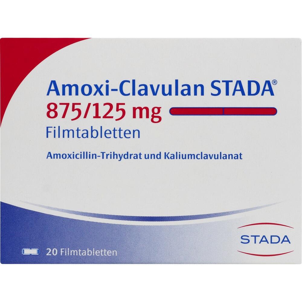 Amoxi-Clavulan STADA 875/125mg 20 St Filmtabletten