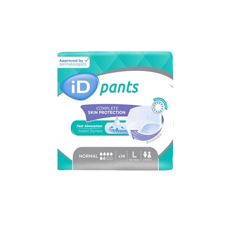 iD pants COMPLETE SKIN PROTECTION Gr. L 14 St Beutel