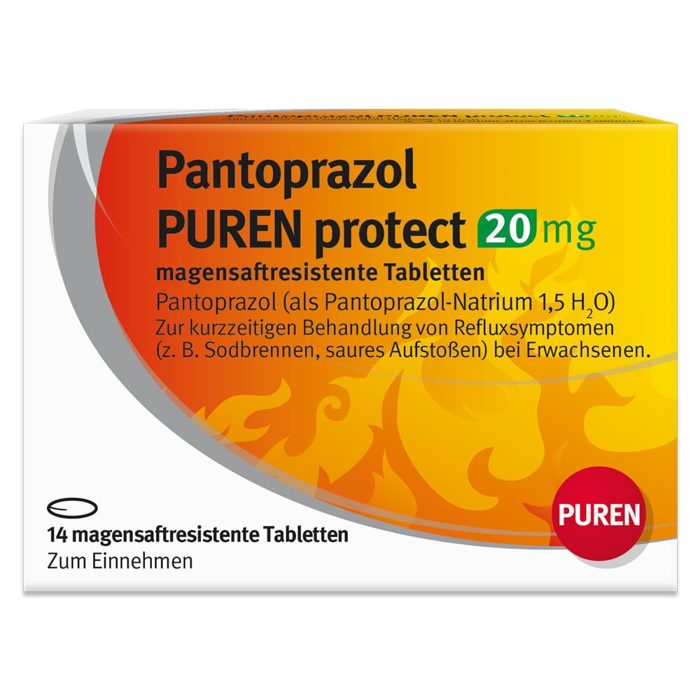 Pantoprazol PUREN protect 20mg  14 St Tabletten magensaftresistent