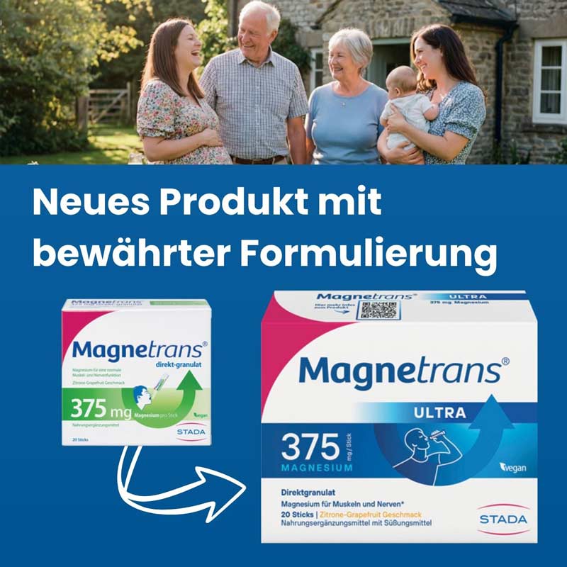 Magnetrans ULTRA 375 mg / Stick MAGNESIUM Zitrone-Grapefruit Geschmack 50 St Granulat