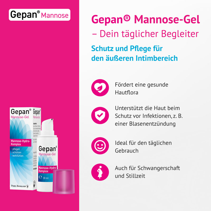 Gepan Mannose-Gel die Intimpflege mit Schutzfaktor 30 ml 30 ml Gel