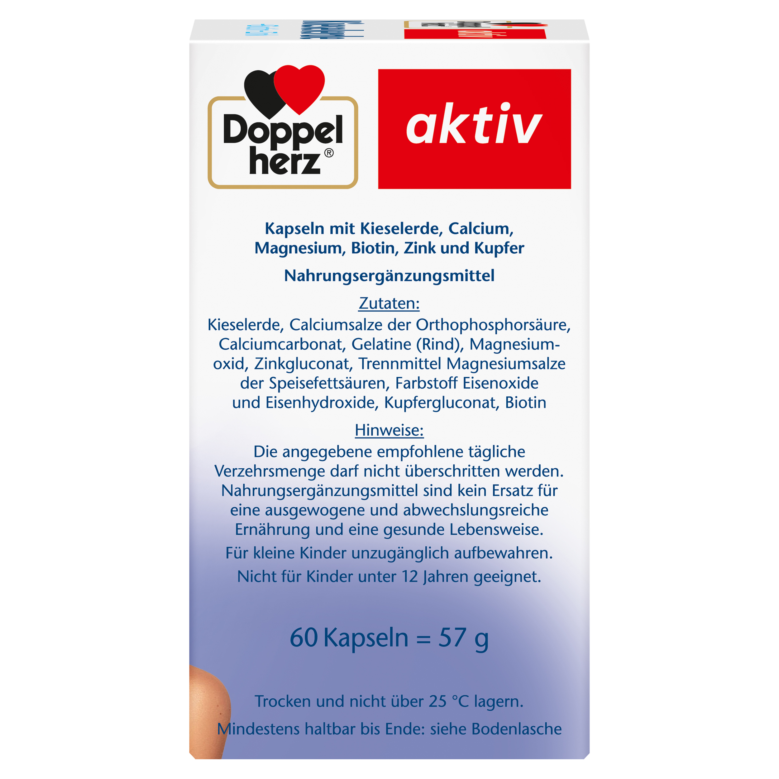 Doppelherz aktiv Kieselerde + Biotin + Zink 60 St Kapseln