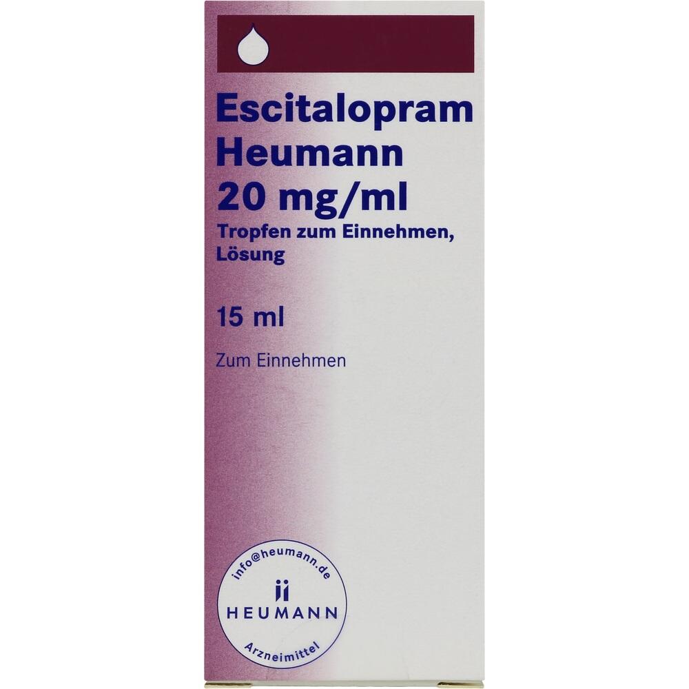 Escitalopram Heumann 20mg/ml 15 ml Tropfen zum Einnehmen