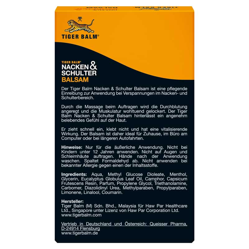 TIGER BALM NACKEN & SCHULTER BALSAM 50 g Balsam