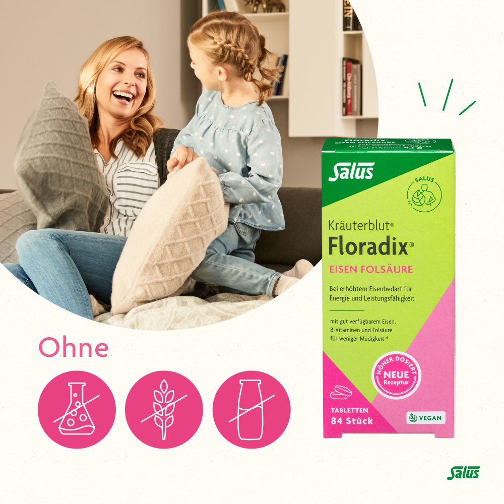 Floradix Eisen Folsäure 84 St Tabletten