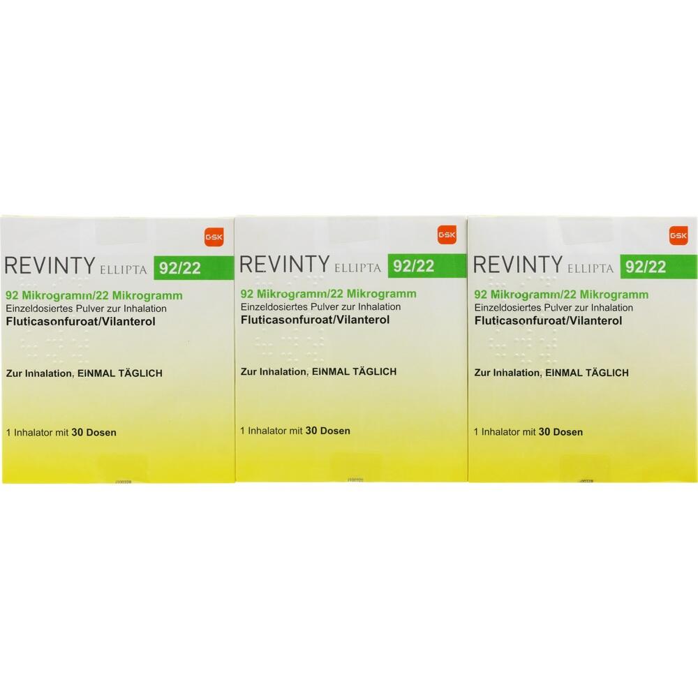 REVINTY ELLIPTA 92/22 µg 3 St Inhalationspulver