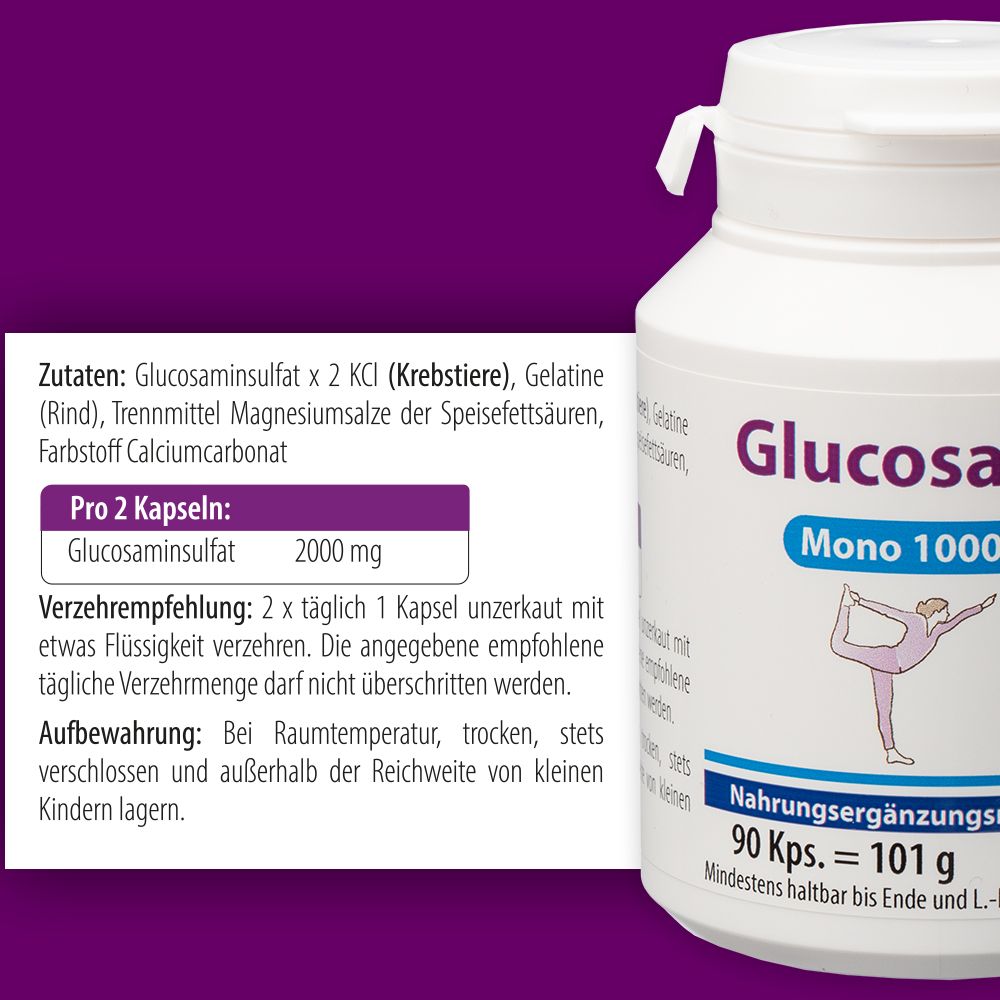 GLUCOSAMIN MONO 1000 mg Kapseln 90 St Kapseln