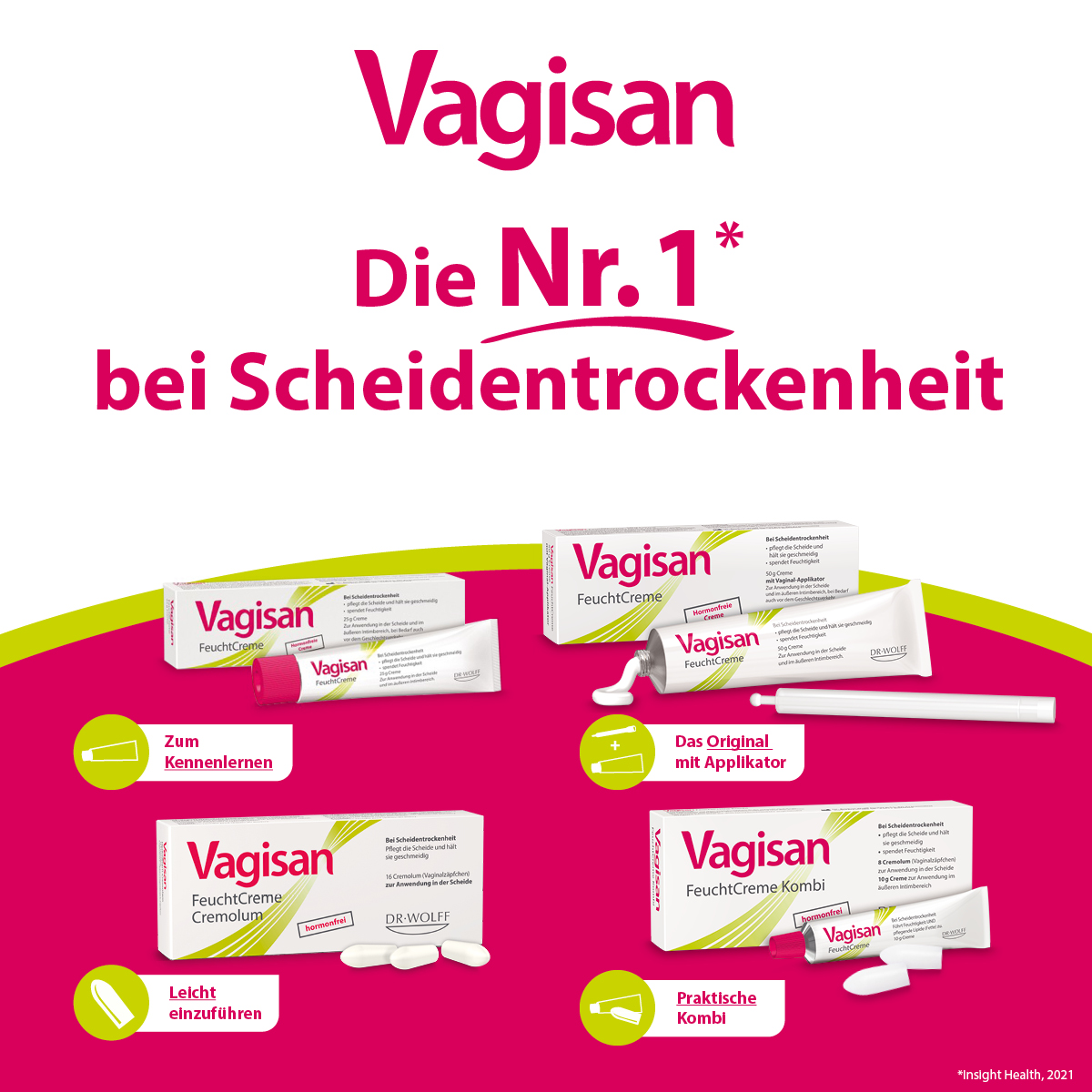 Vagisan FeuchtCreme - Vaginalcreme 50 g Creme