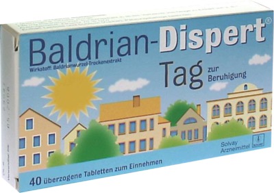 Baldrian-Dispert Tag zur Beruhigung 40 St Überzogene Tabletten