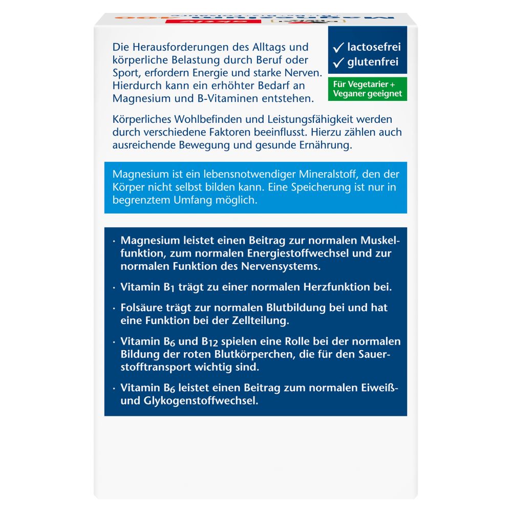 Doppelherz aktiv Magnesium 400 + B1 + B6 + B12 + Folsäure 6X15 St Brausetabletten