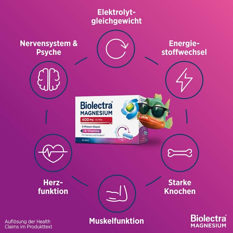 Biolectra MAGNESIUM 400 mg ultra 3-Phasen-Depot  30 St Tabletten
