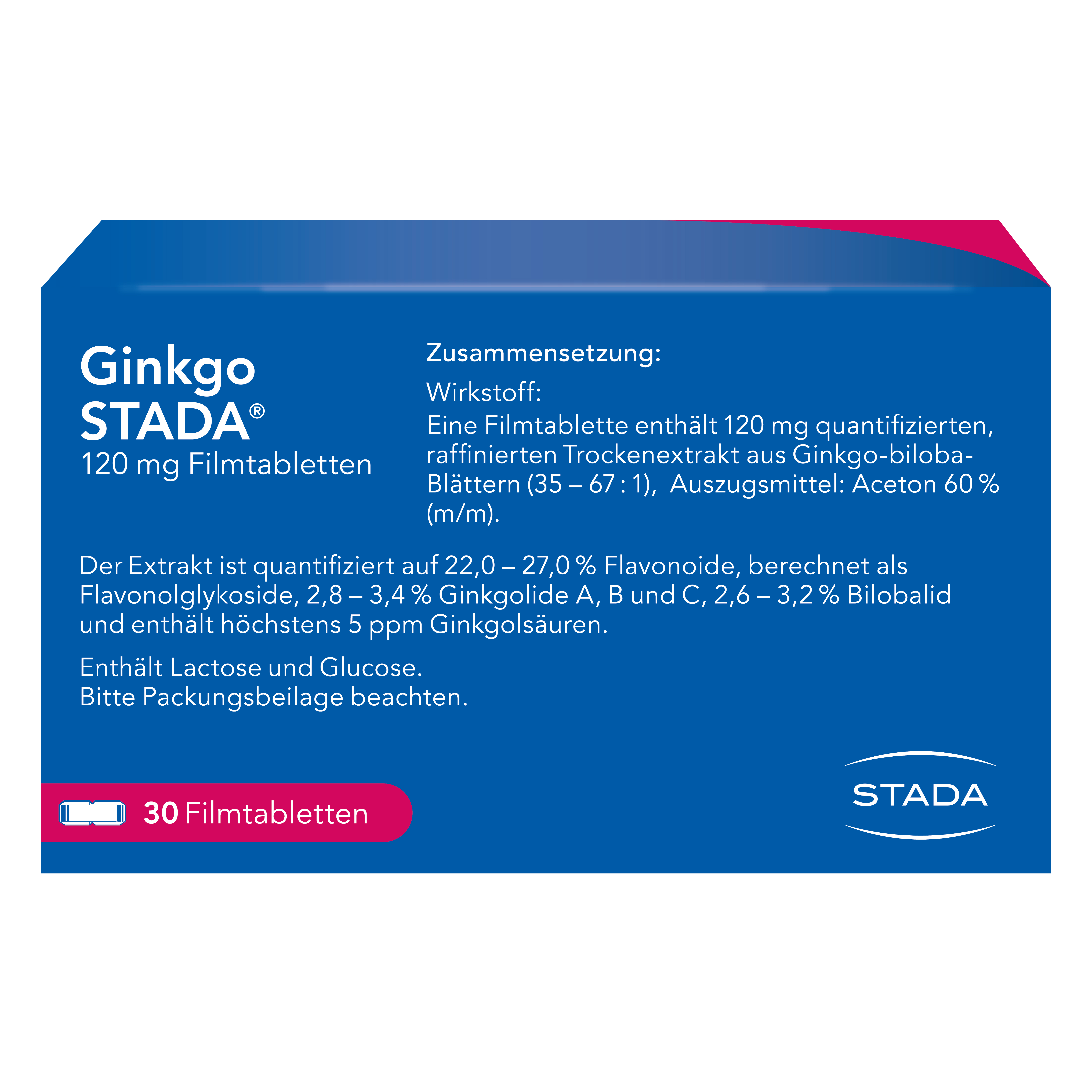 Ginkgo STADA 120mg 30 St Filmtabletten