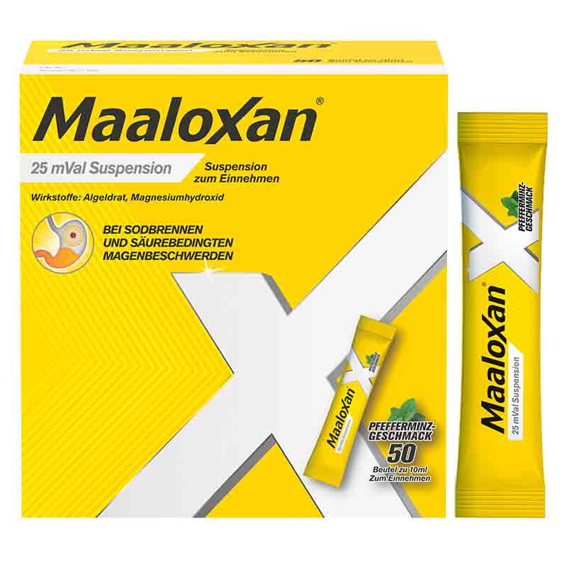 Maaloxan 25 mVal Suspension 50X10 ml Suspension
