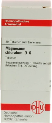 MAGNESIUM CHLORATUM D 6 Tabletten 80 St Tabletten