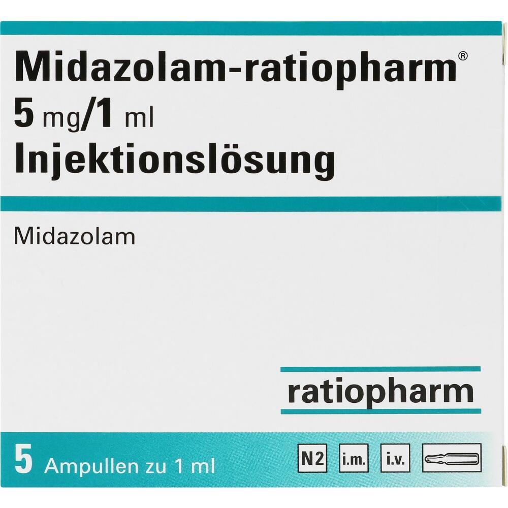 MIDAZOLAM ratiopharm 5 mg/1 ml Inj.-Lsg.Ampullen 5 St Ampullen