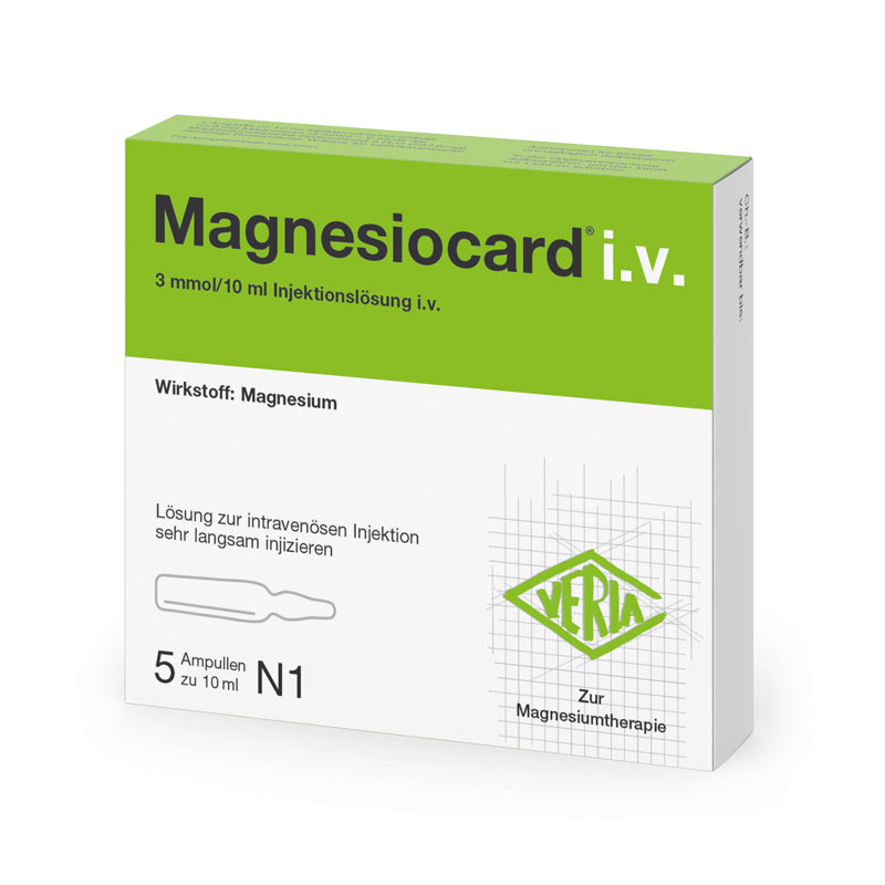 MAGNESIOCARD i.v. Injektionslösung 5X10 ml Injektionslösung