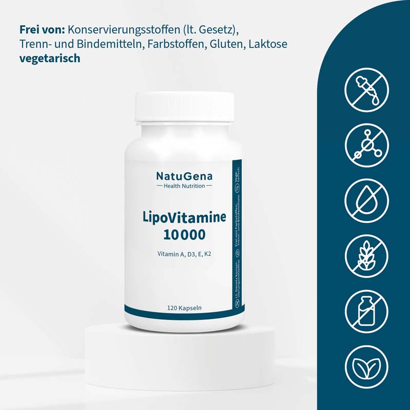 LipoVitamine 10000 A D3 K2 120 St Kapseln
