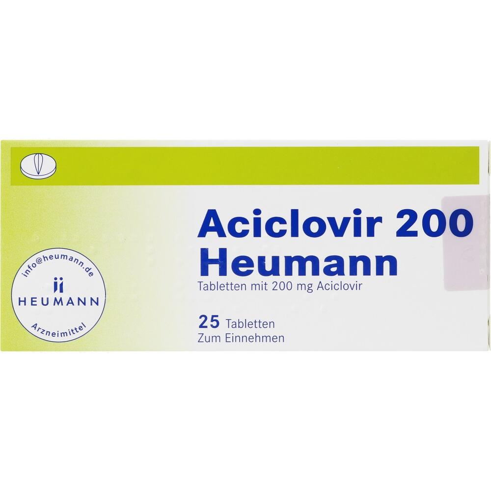Aciclovir 200 Heumann 25 St Tabletten