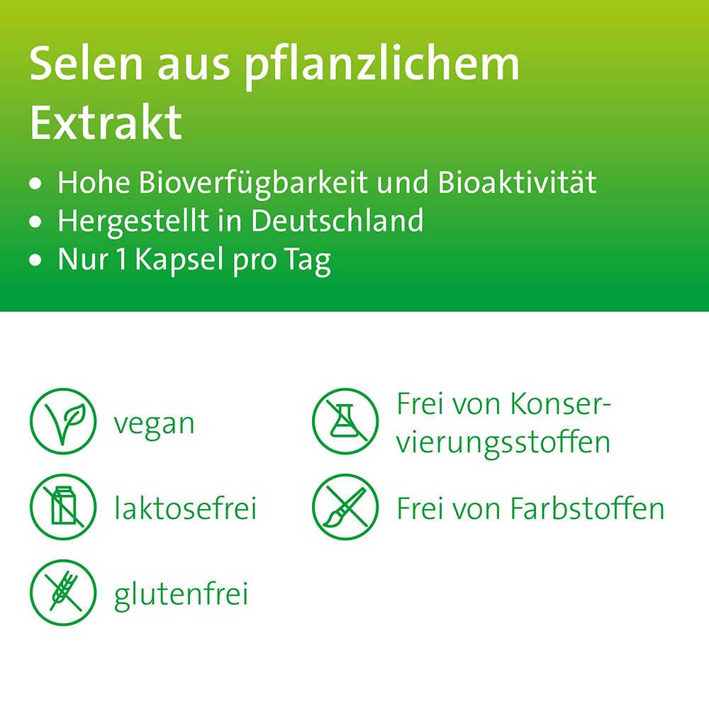 SELEN HEVERT PFLANZLICH 200µg 60 St Kapseln