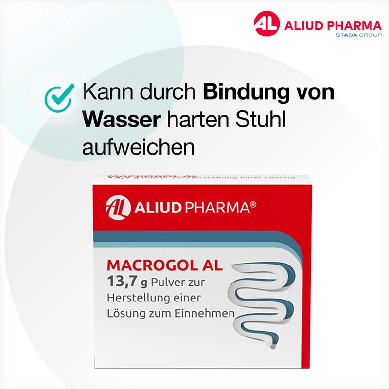 Macrogol AL 13,7 g Pulver bei Verstopfung