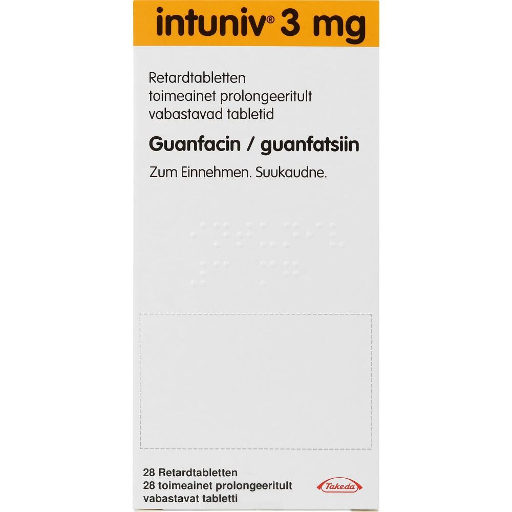 INTUNIV 3 mg Retardtabletten 28 St Retard-Tabletten