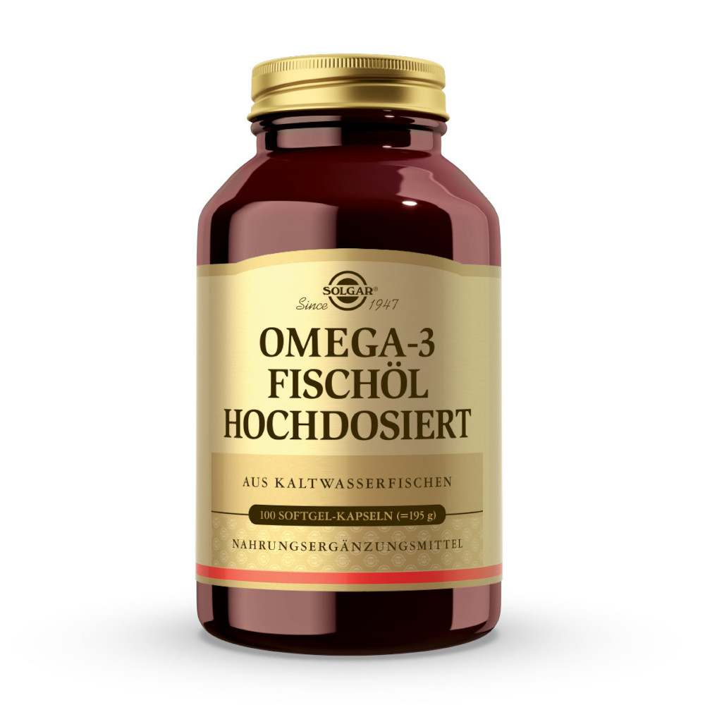 SOLGAR OMEGA-3 FISCHÖL HOCHDOSIERT  100 St Kapseln