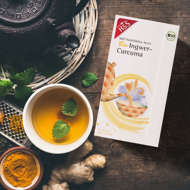 H&S Wohlfühltee Ingwer - Curcuma 20X1.25 g Filterbeutel