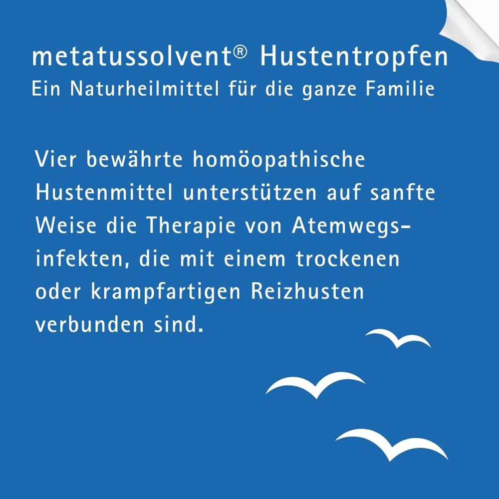 Metatussolvent Hustentropfen 50 ml Mischung