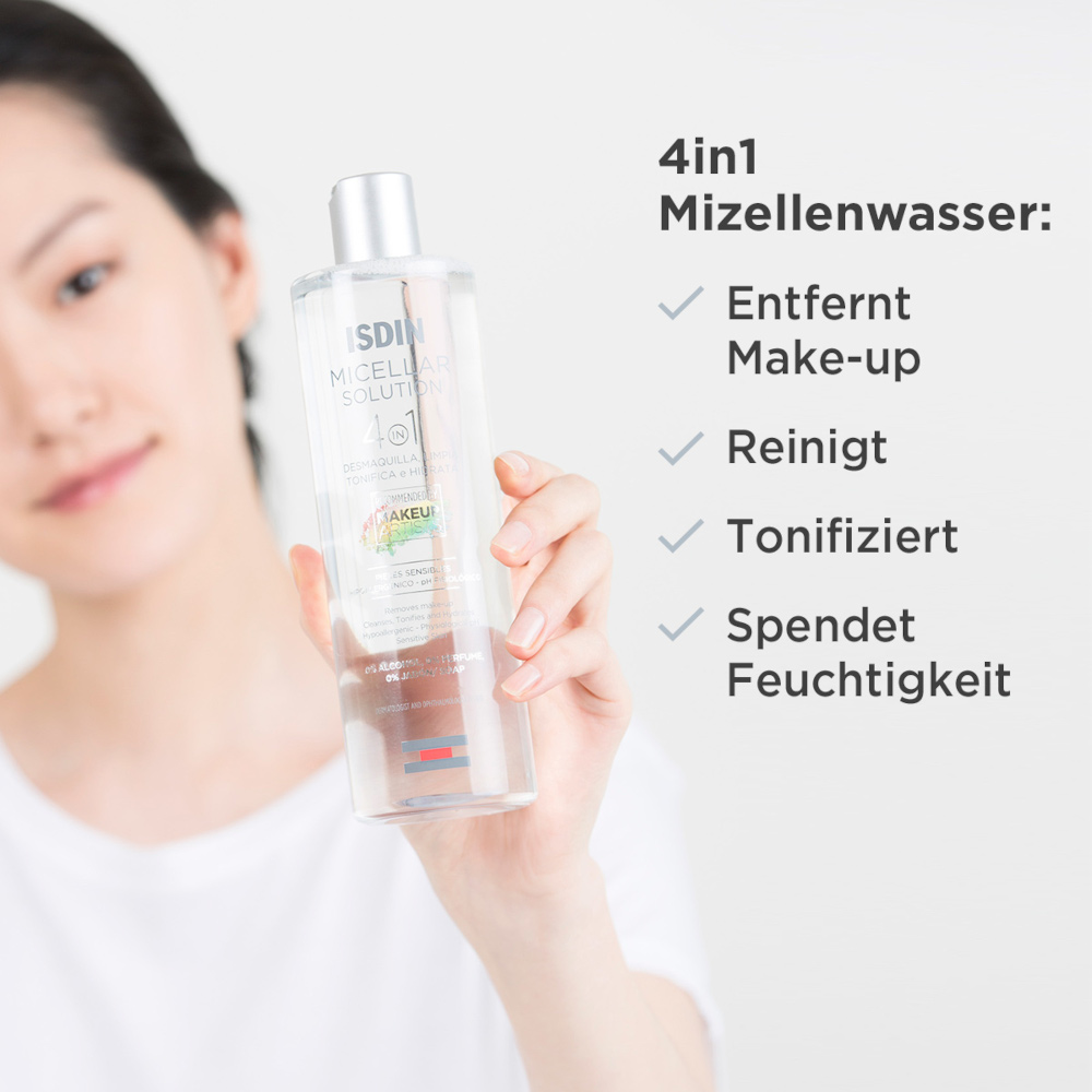 ISDIN Mizellenwasser 4in1 Reinigung 400 ml Flüssigkeit