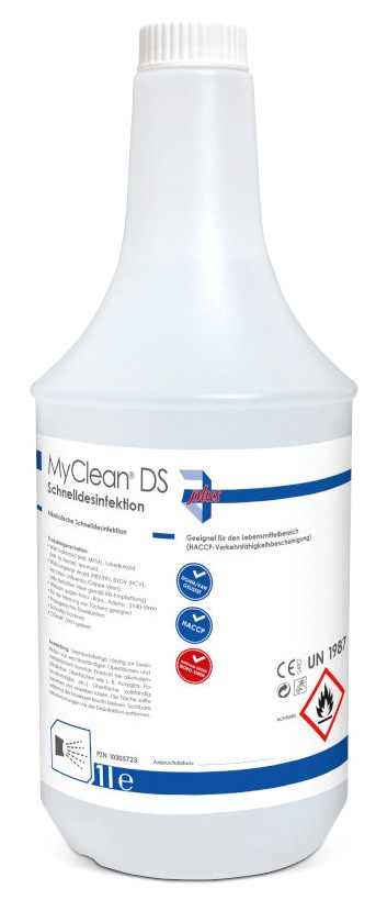 MYCLEAN DS Schnelldesinfektion neutral Serie plus 1 l Lösung