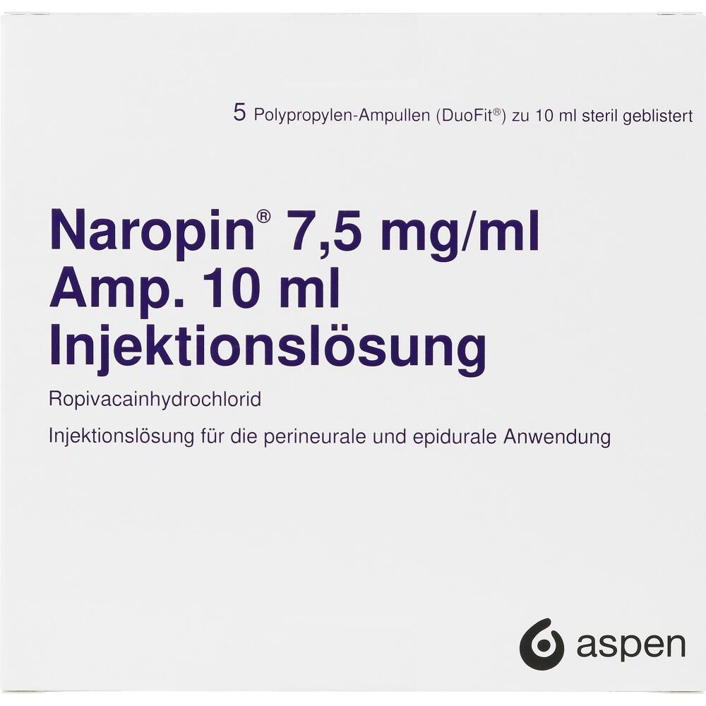 NAROPIN 7,5 mg/ml Amp. Injektionslösung 5X10 ml Injektionslösung