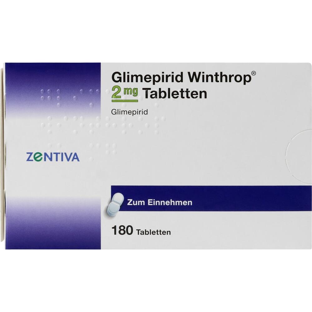 Glimepirid Winthrop 2mg 180 St Tabletten