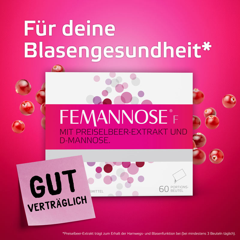 FEMANNOSE F MIT PREISELBEER-EXTRAKT UND D-MANNOSE 60 St Granulat