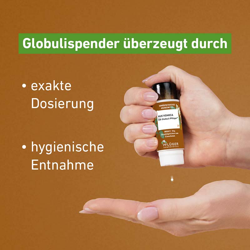 NUX VOMICA D6 Globuli Pflüger 10 g Globuli