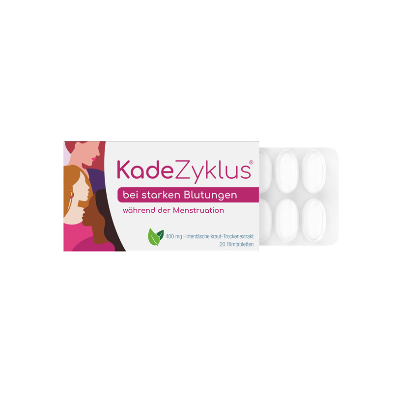 Kade Zyklus bei starken Blutungen während der Menstruation 20 St Filmtabletten