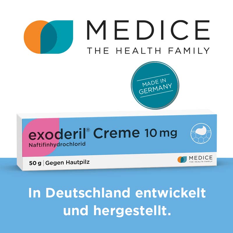 exoderil Creme bei Pilzinfektionen der Haut 50 g Creme