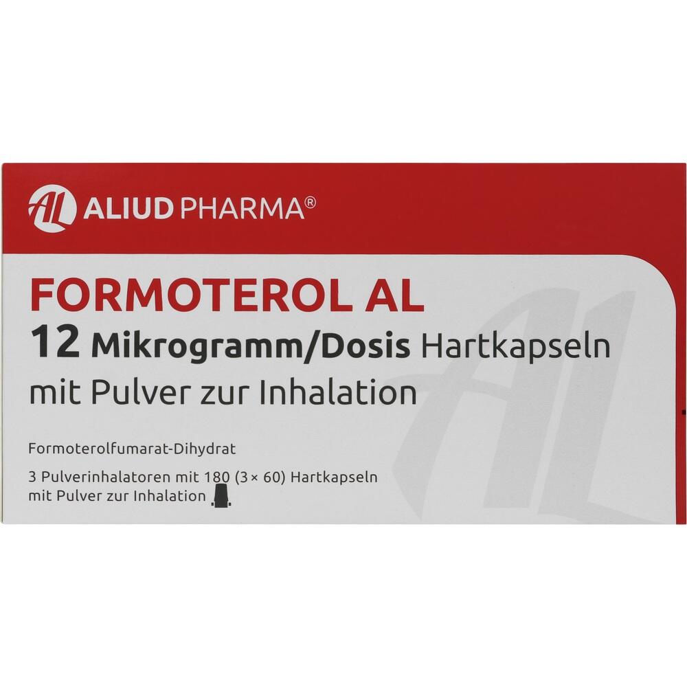 FORMOTEROL AL 12 Mikrogramm/Dosis 3X60 St Hartkapseln mit Pulver zur Inhalation
