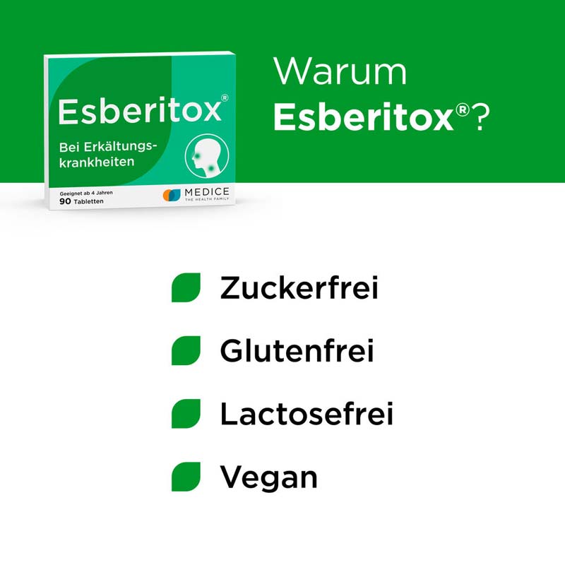 Esberitox Tabletten bei Erkältungskrankheiten  90 St Tabletten