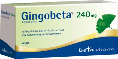 Gingobeta 240mg 60 St Filmtabletten