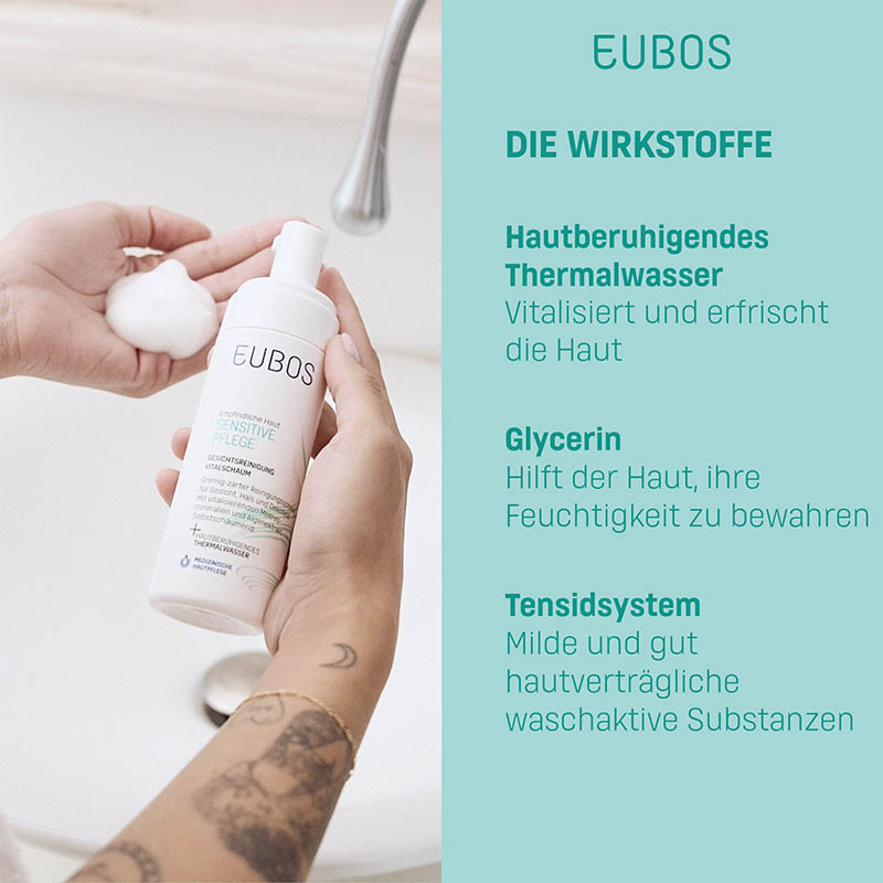 EUBOS SENSITIVE Vital Schaum Gesichtsreinigung 150 ml Schaum