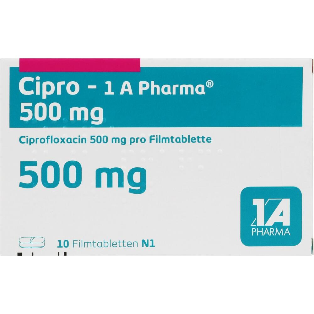 Cipro-1 A Pharma 500mg 10 St Filmtabletten