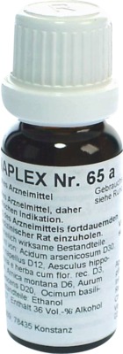 REGENAPLEX Nr.65 a Tropfen 15 ml Tropfen zum Einnehmen