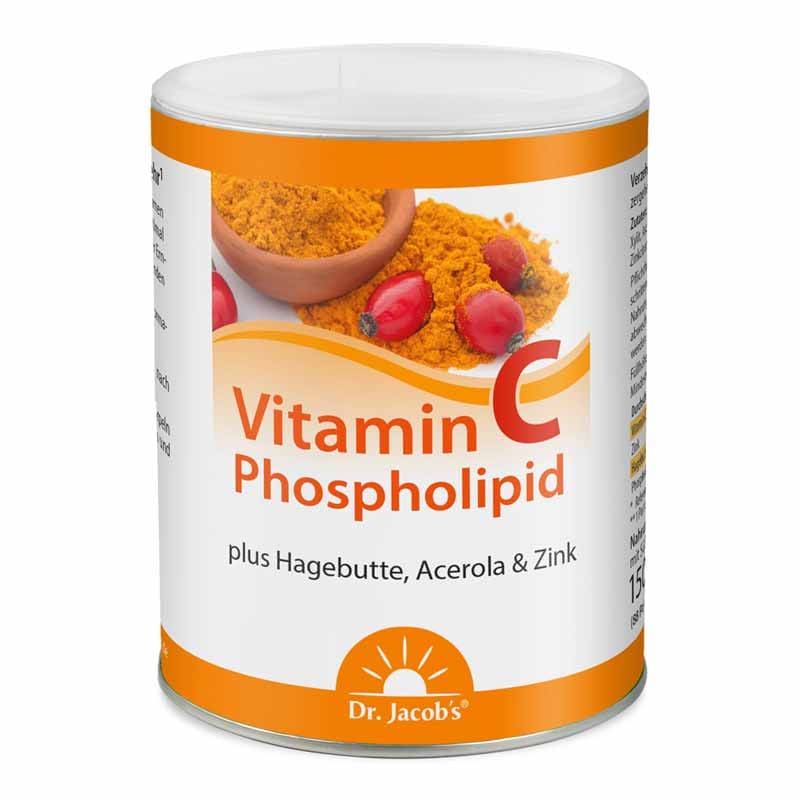 Dr. Jacob's Vitamin-C-Phospholipid Hagebutte Acerola Pulver