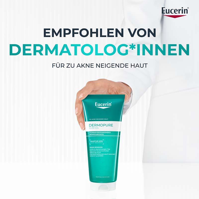 Eucerin DERMOPURE CLINICAL PORENVERFEINERNDES REINIGUNGSGEL +20% sparen* 200 ml Gel