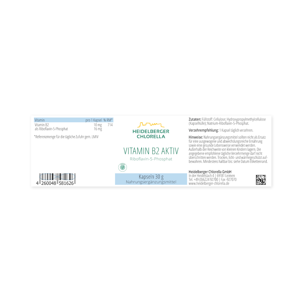 VITAMIN B2 AKTIV 60 St Kapseln